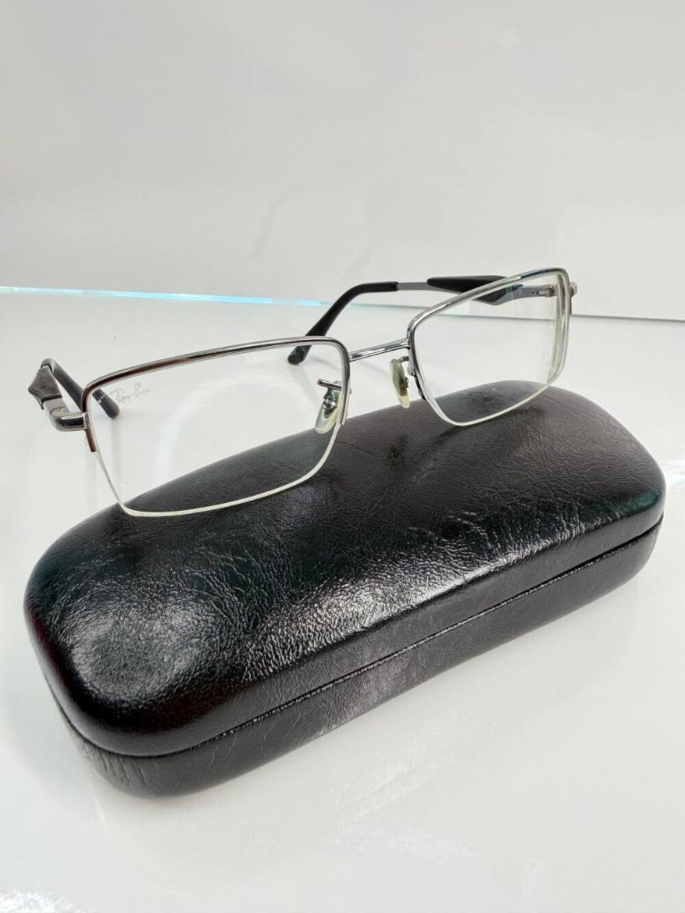 Ray-Ban Men’s Metal Prescription Eyeglasses – Silver Frame